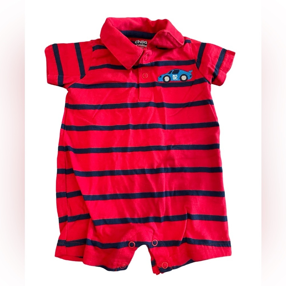 Boys race car onesie 3-6M